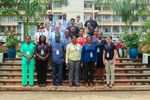 Project team in front of Sokoine University of Agriculture building, Tanzania
